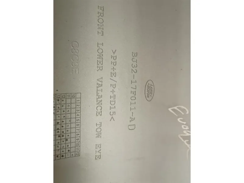 Paraurti INF ANT BJ32-17F011-A Land Rover Range Rover Evoque I 2011