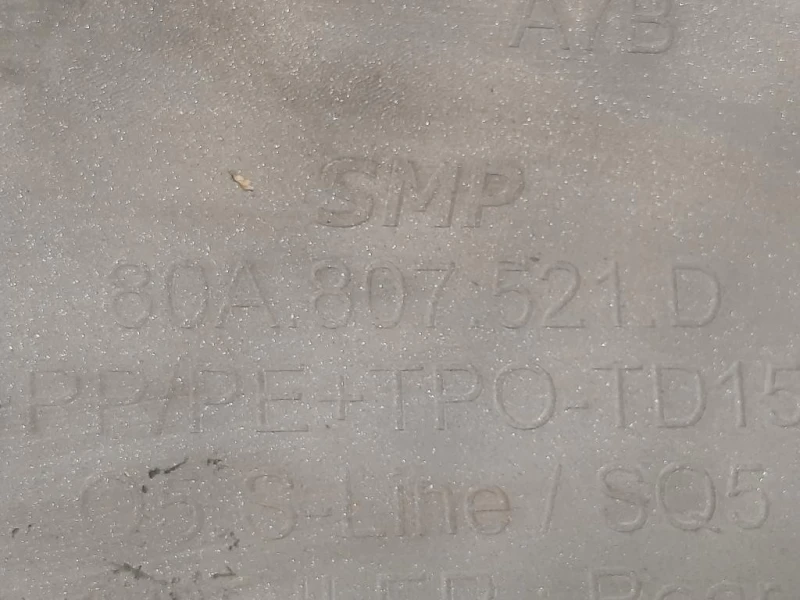 Paraurti INF POST 80A 807 521 D Audi Q5 8RB 2009