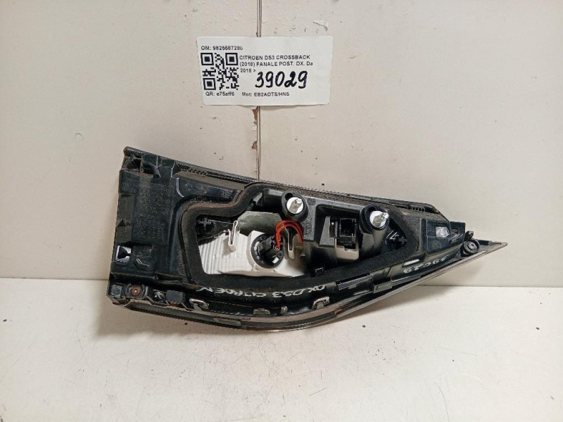 Fanale POST DX 9825587280 Citroen DS3 Crossback 2018