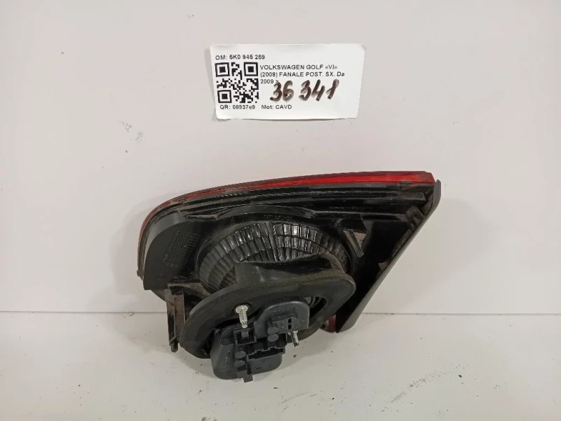 Fanale POST SX 5K0945259 Volkswagen GOLF VI 2009