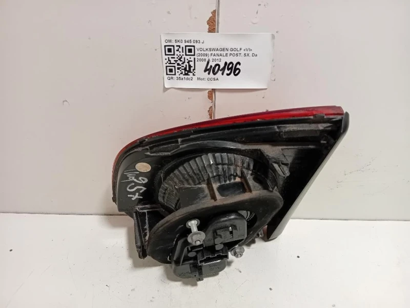 Fanale POST SX 5K0 945 093 J Volkswagen GOLF VI 2009