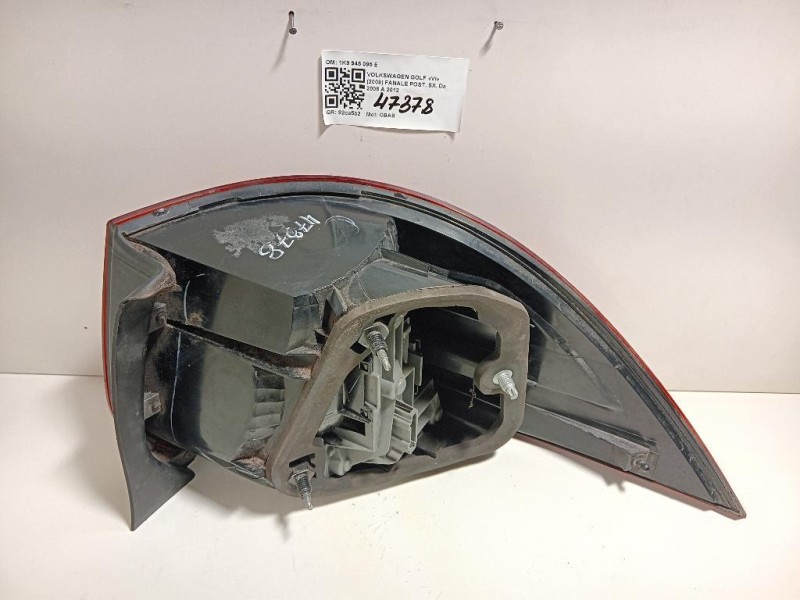 Fanale POST SX 1K9 945 095 E Volkswagen GOLF VI 2009