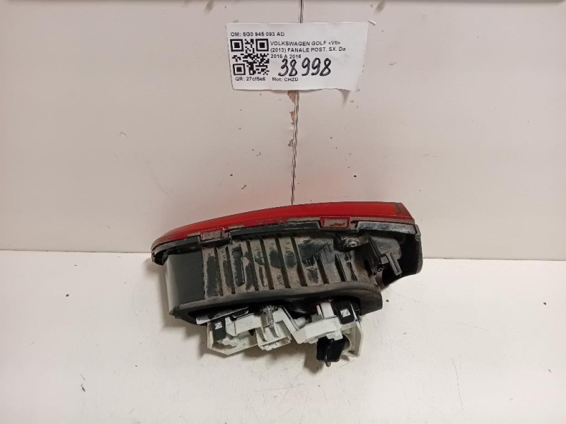 Fanale POST SX 5G0 945 093 AD Volkswagen GOLF VII 2013