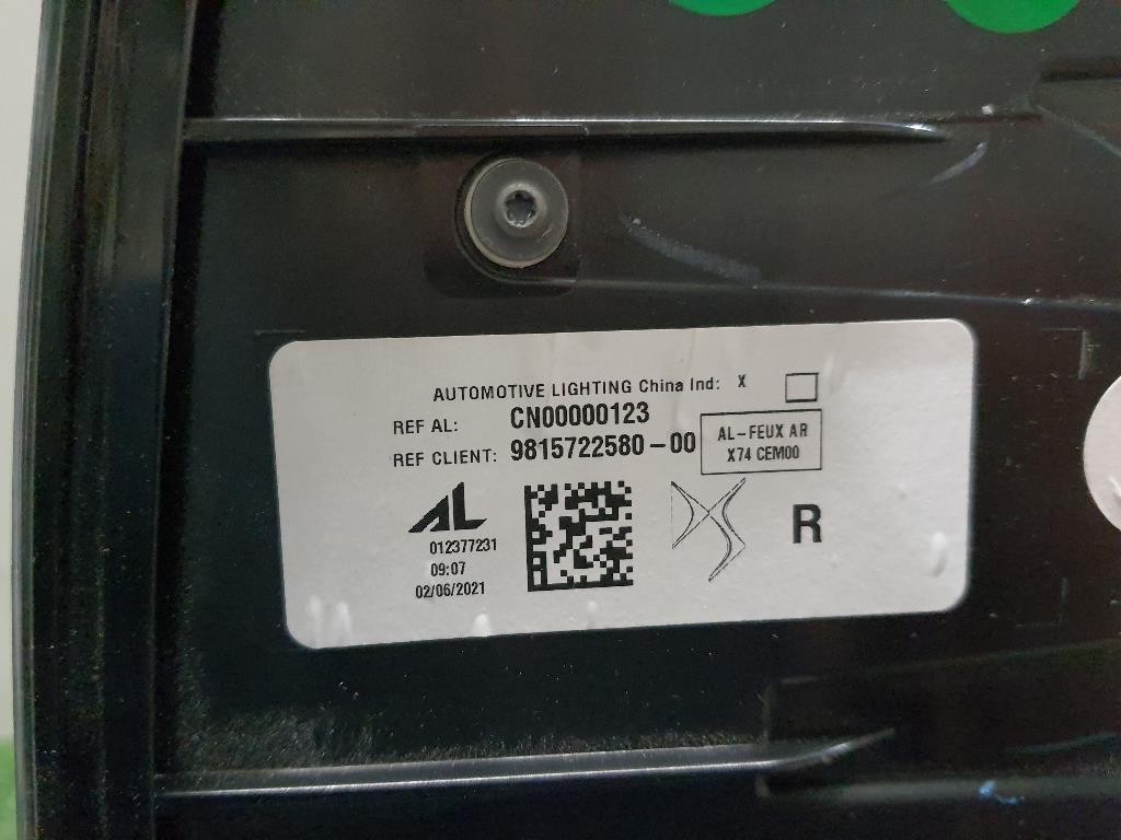 Fanale POST DX 9815722580 Citroen DS7 Crossback 2017
