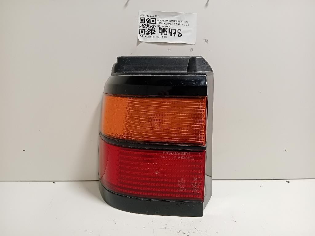 Fanale POST SX 333 945 111 Volkswagen Passat II 1989
