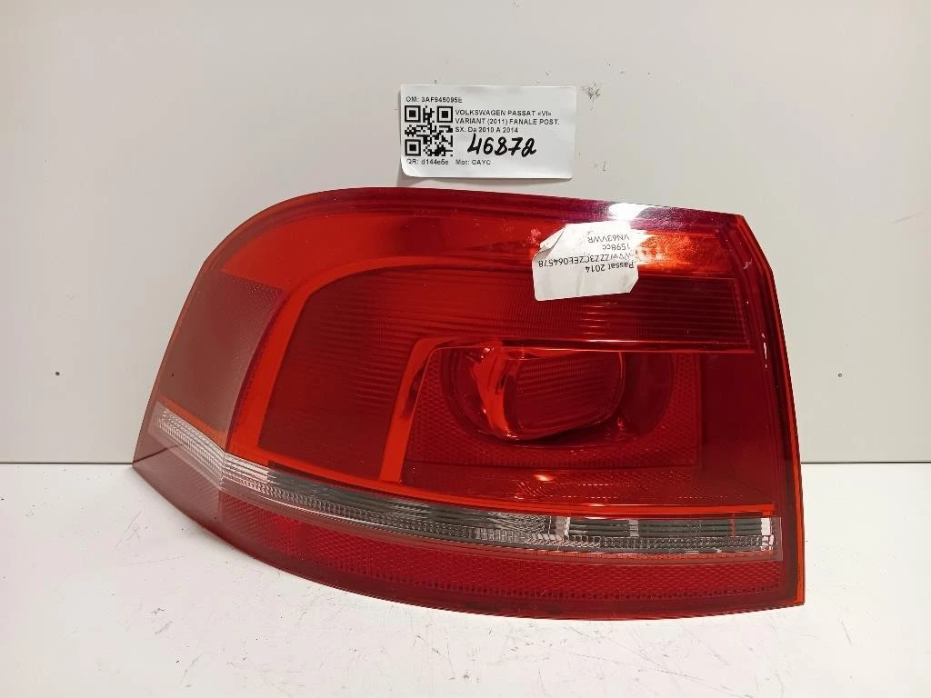 Fanale POST SX 3AF945095E Volkswagen Passat VI Variant 2011