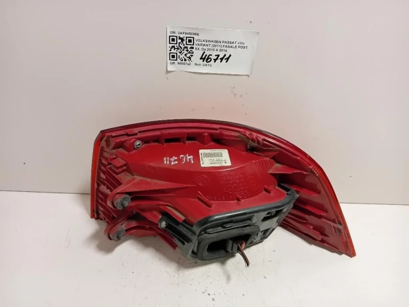 Fanale POST SX 3AF945095E Volkswagen Passat VI Variant 2011