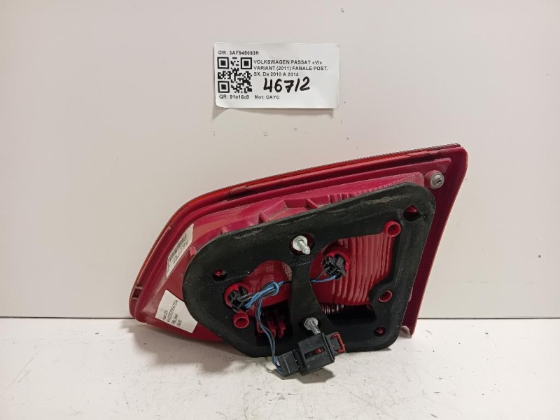 Fanale POST SX 3AF945093R Volkswagen Passat VI Variant 2011