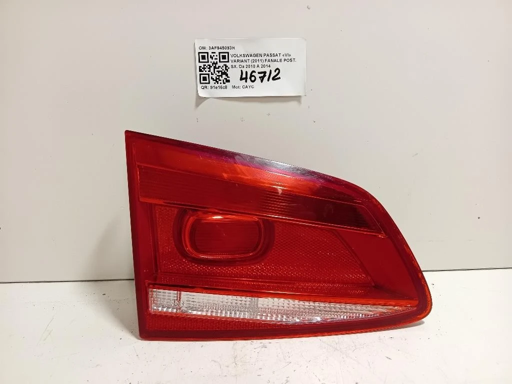 Fanale POST SX 3AF945093R Volkswagen Passat VI Variant 2011