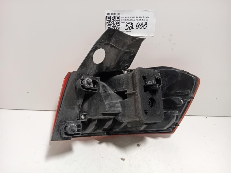 Fanale POST SX 3G9 945 311 Volkswagen Passat VII 2015