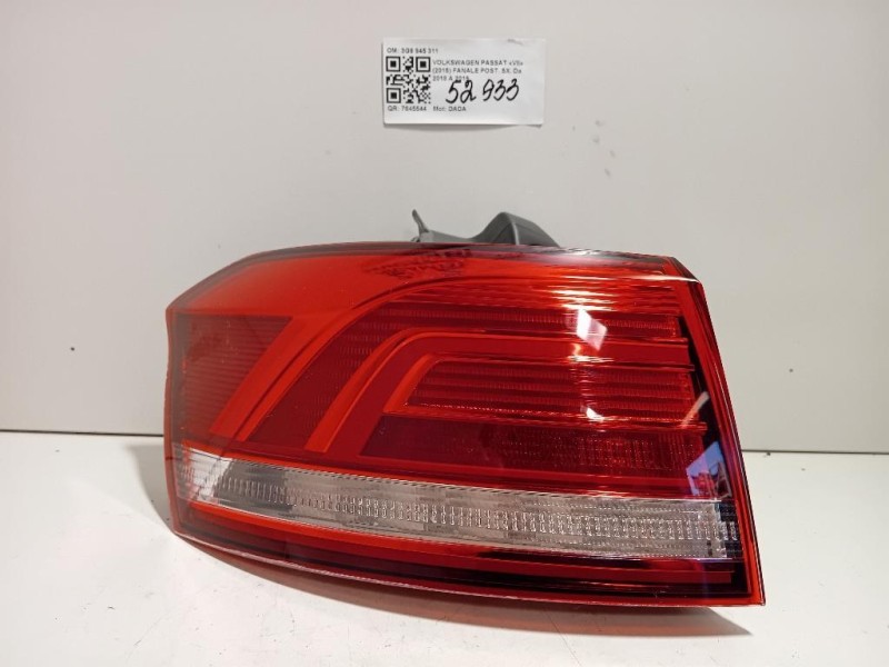 Fanale POST SX 3G9 945 311 Volkswagen Passat VII 2015