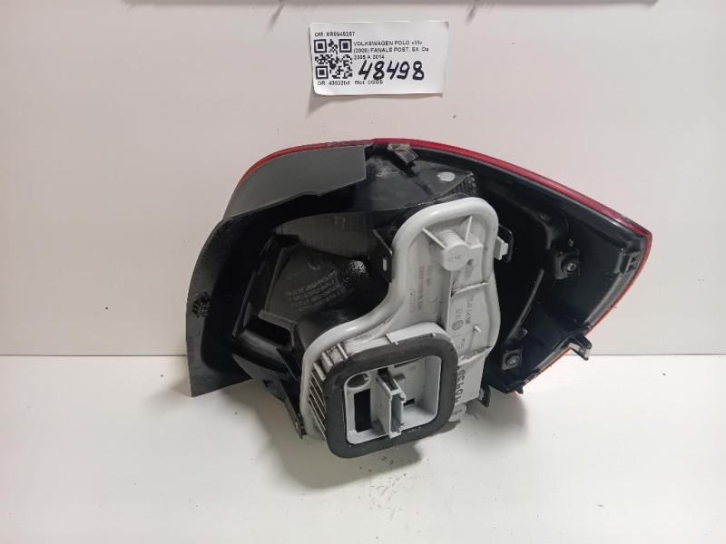 Fanale POST SX 6R0945257 Volkswagen POLO VI 2009