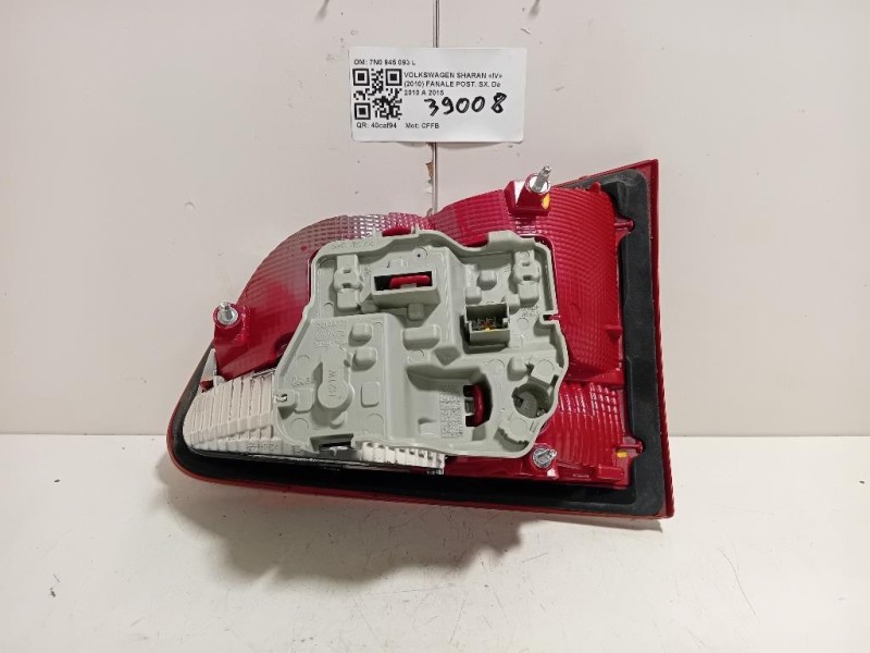 Fanale POST SX 7N0 945 093 L Volkswagen Sharan IV 2010