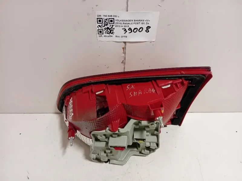 Fanale POST SX 7N0 945 093 L Volkswagen Sharan IV 2010