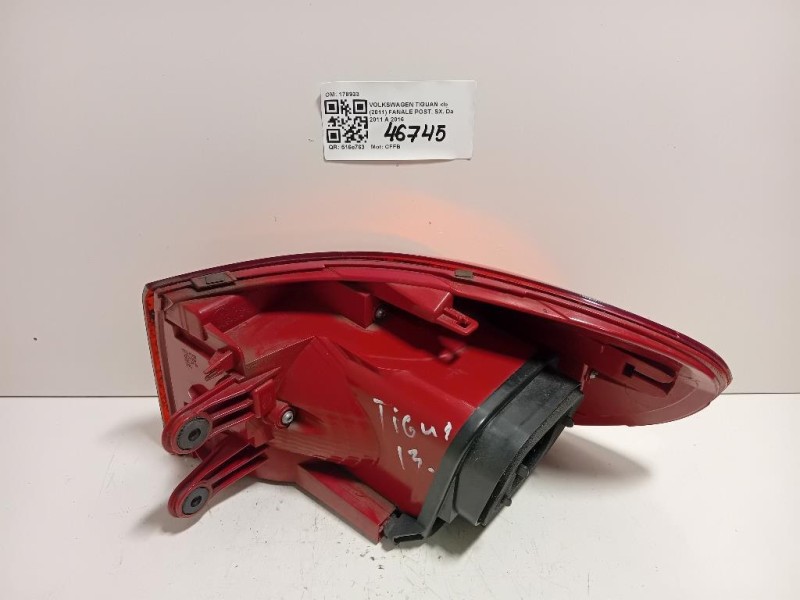 Fanale POST SX 178933 Volkswagen Tiguan I 2011