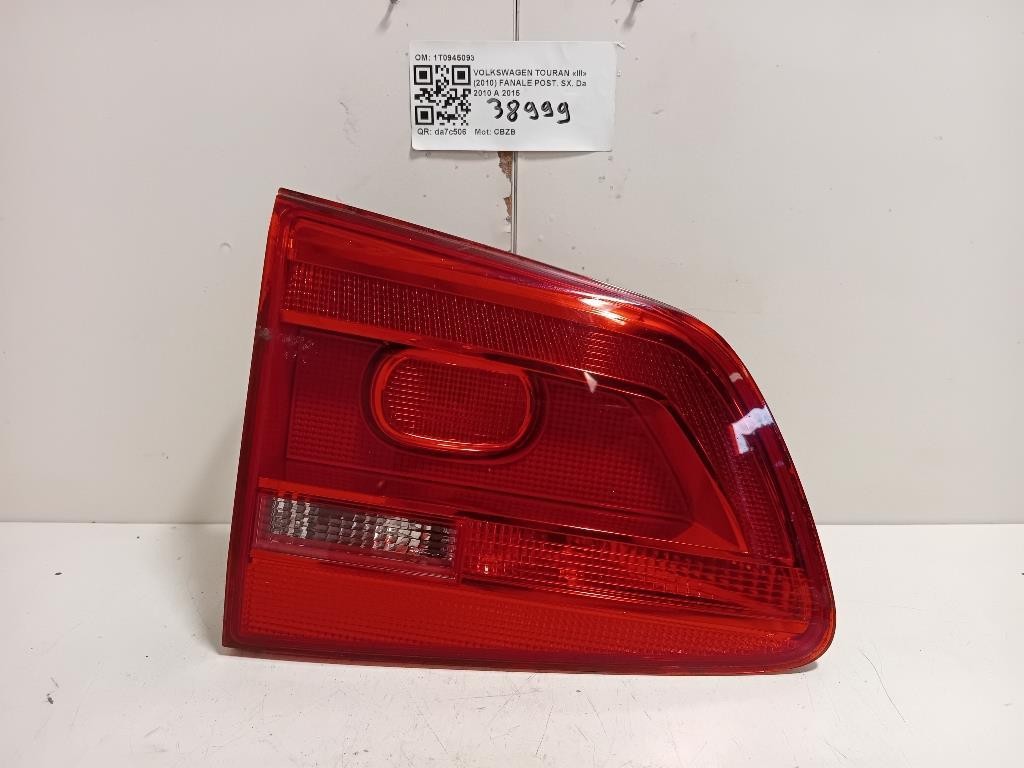 Fanale POST SX 1T0945093 Volkswagen Touran III 2010