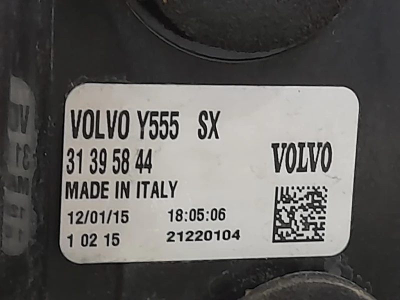 Fanale POST SX 31395844 Volvo V40 II 2012