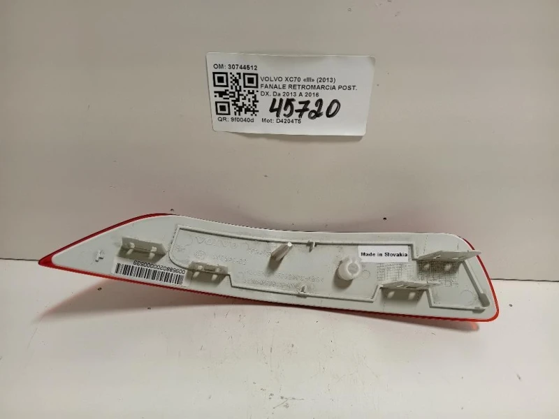 Fanale Retromarcia POST DX 30744512 Volvo XC70 III 2013