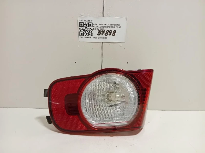 Fanale Retronebbia POST DX 89076579 6351HK Citroen C3 Picasso 2013