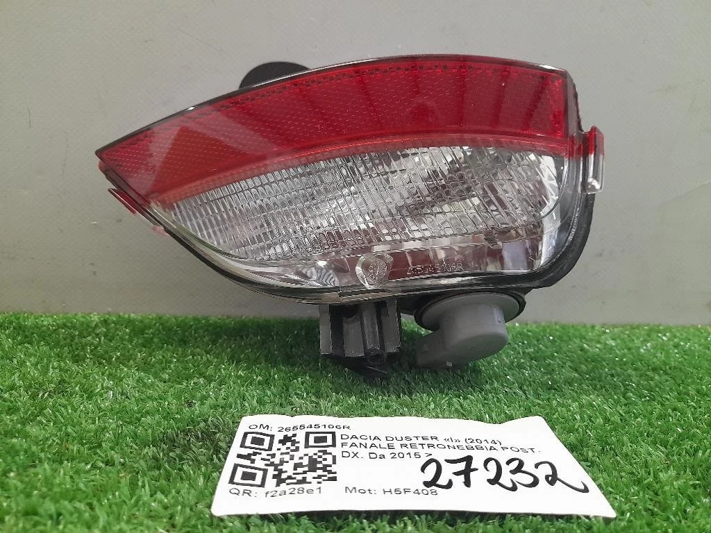 Fanale Retronebbia POST DX 265545106R Dacia Duster I 2014