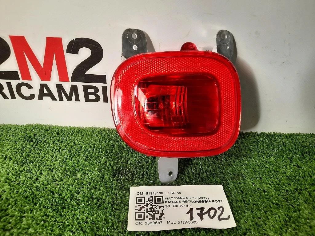 Fanale Retronebbia POST SX 51848138 Fiat Panda III 2012