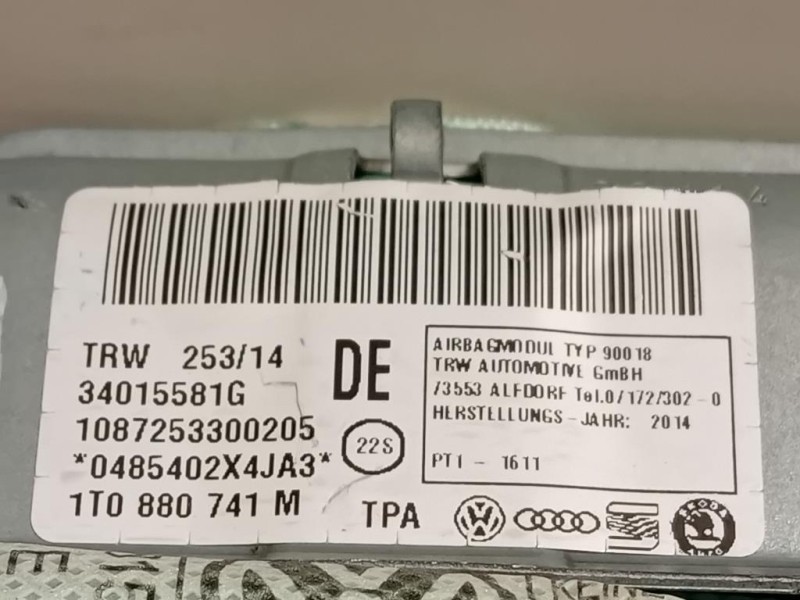 Air-bag A Tendina SX 1T0880741M Volkswagen Touran III 2010