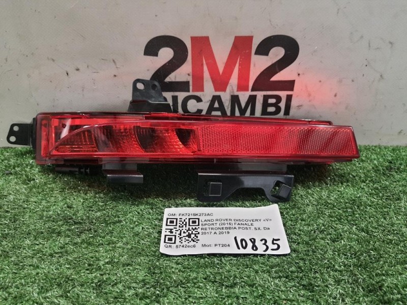 Fanale Retronebbia POST SX FK7215K273AC Land Rover Discovery V Sport 2015