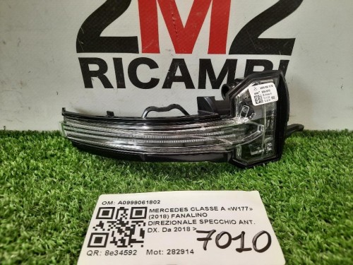Fanalino Direzionale Specchio ANT DX A0999061802 Mercedes Classe A W177 2018