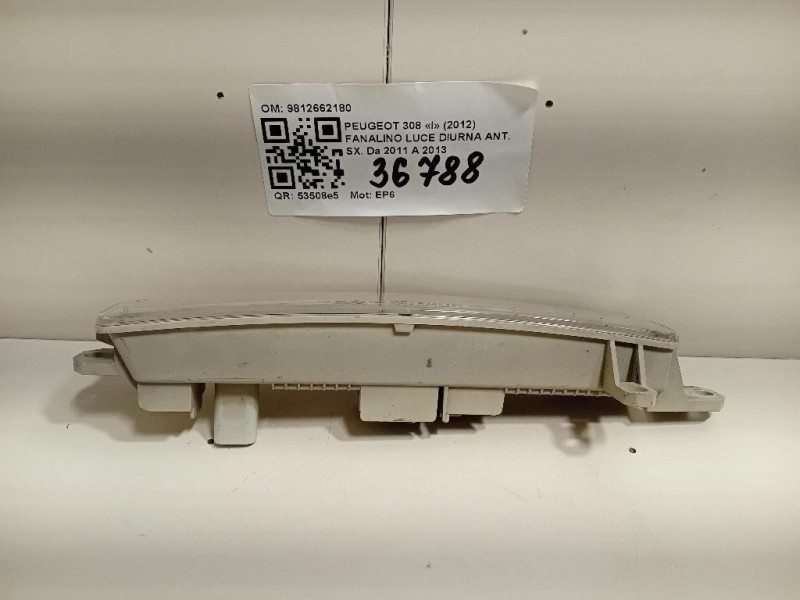 Fanalino LUCE Diurna ANT SX 9812662180 Peugeot 308 I 2012