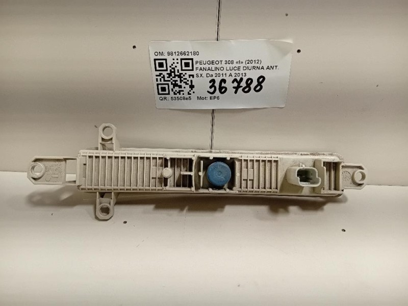 Fanalino LUCE Diurna ANT SX 9812662180 Peugeot 308 I 2012