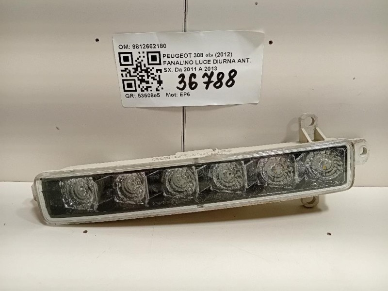Fanalino LUCE Diurna ANT SX 9812662180 Peugeot 308 I 2012