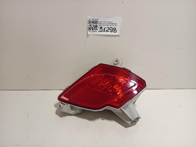 Fanalino LUCE Posizione Paraurti POST DX KD5351650 Mazda CX5 II 2017