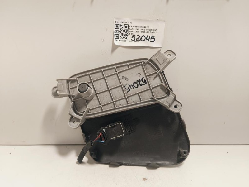 Fanalino LUCE Posizione Paraurti POST SX 92405-A2750 Kia CEED III 2018