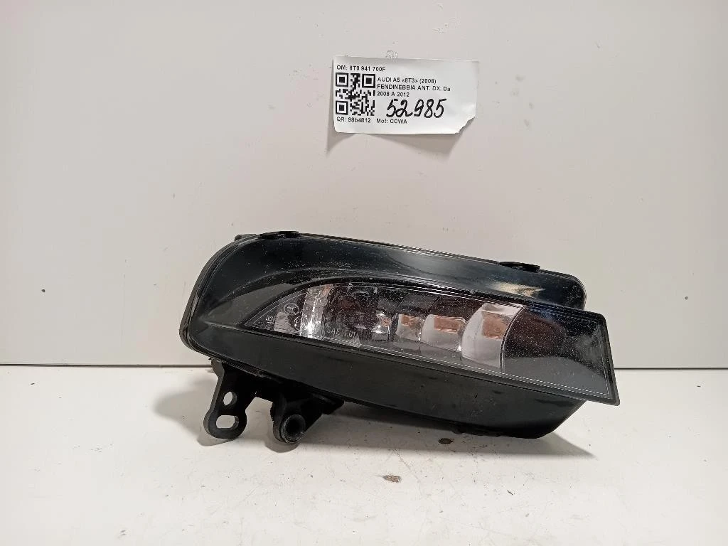 Fendinebbia ANT DX 8T0 941 700F Audi A5 8T3 2008