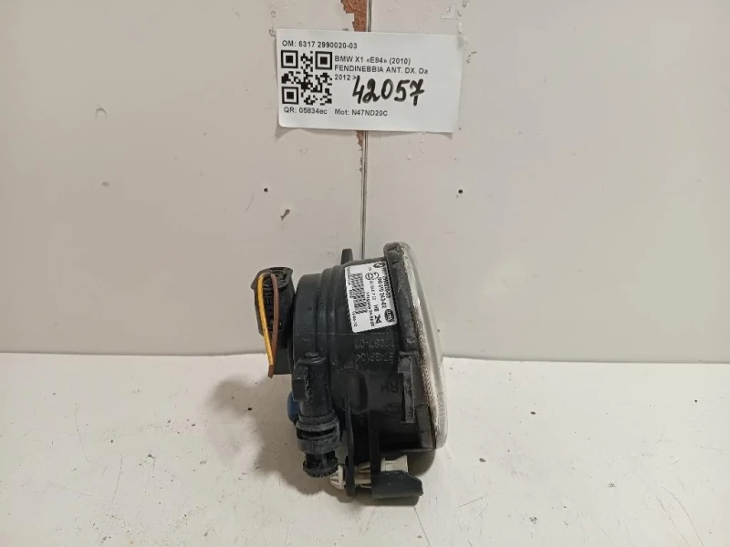 Fendinebbia ANT DX 63172990020-03 Bmw X1 E84 2010