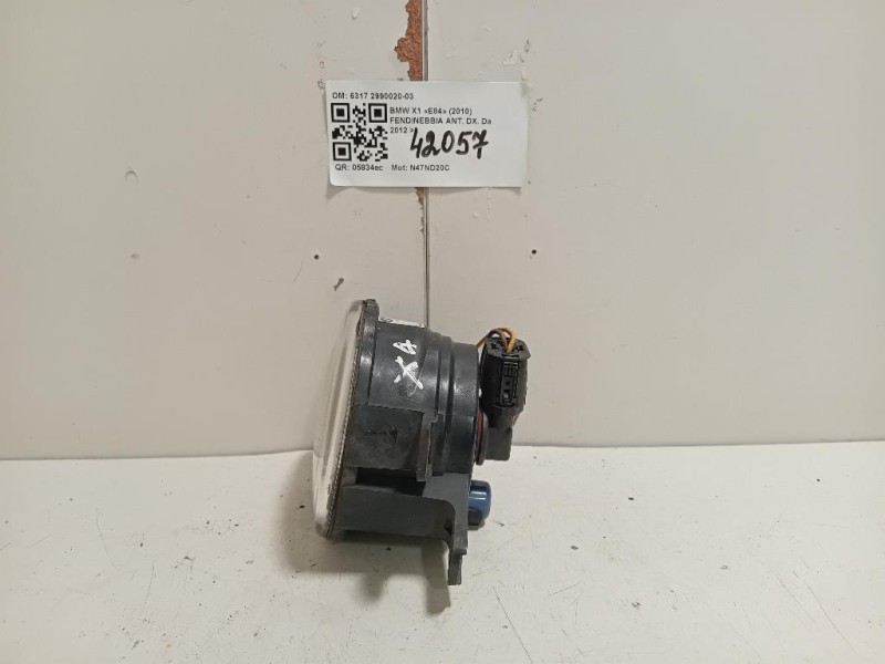 Fendinebbia ANT DX 63172990020-03 Bmw X1 E84 2010