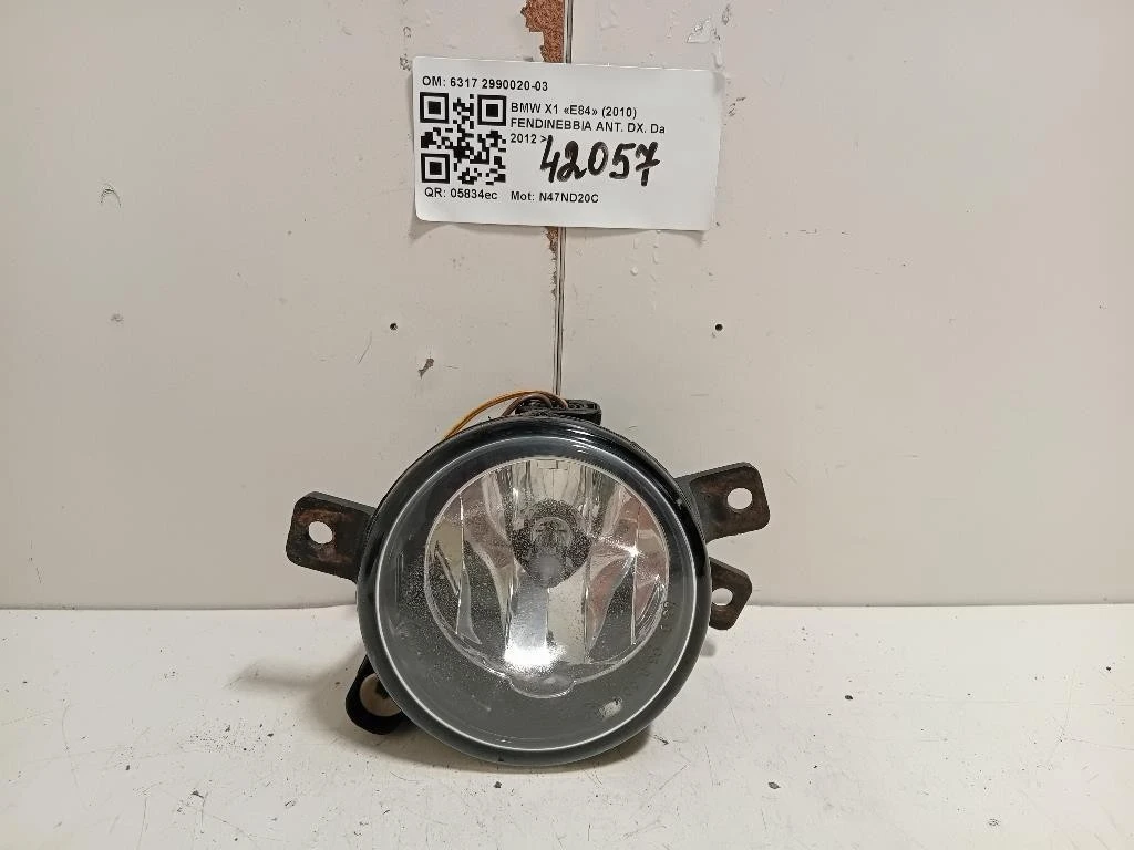 Fendinebbia ANT DX 63172990020-03 Bmw X1 E84 2010