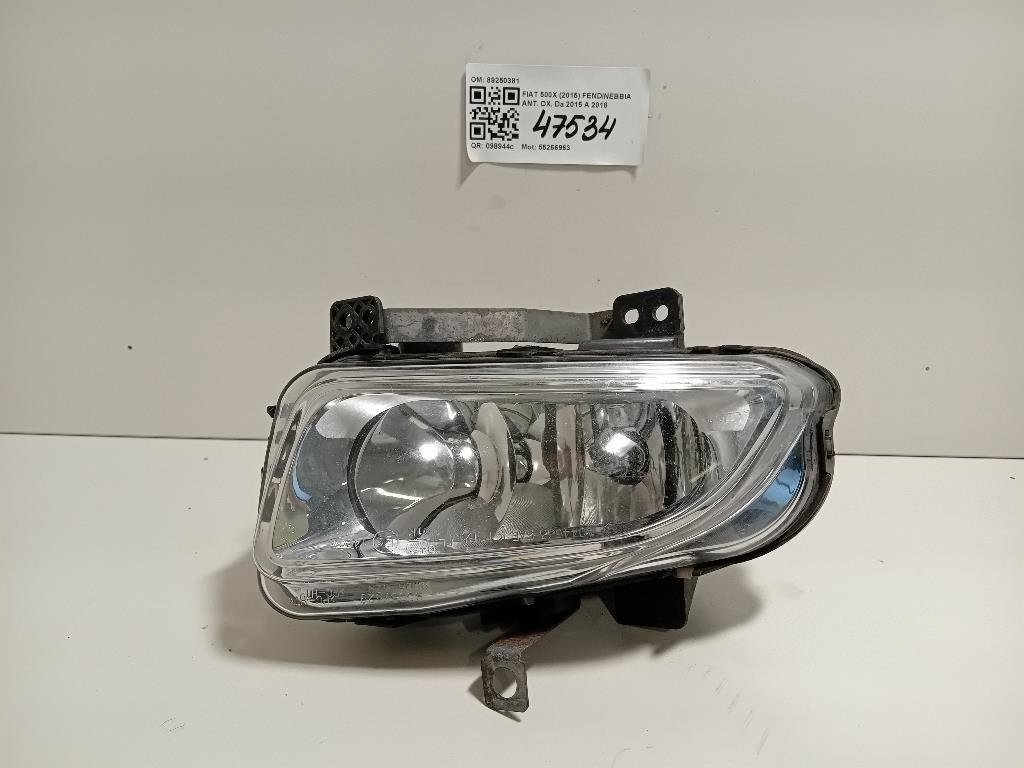 Fendinebbia ANT DX 89250381 Fiat 500X 2015