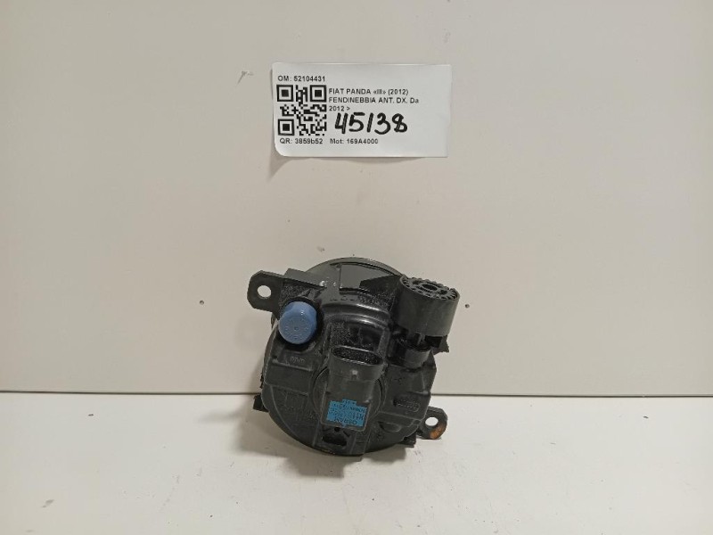 Fendinebbia ANT DX 52104431 Fiat Panda III 2012