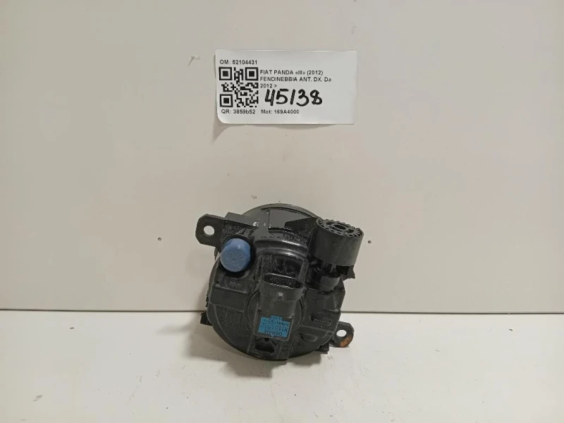 Fendinebbia ANT DX 52104431 Fiat Panda III 2012