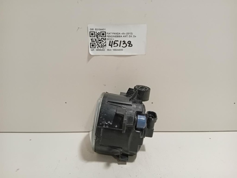 Fendinebbia ANT DX 52104431 Fiat Panda III 2012
