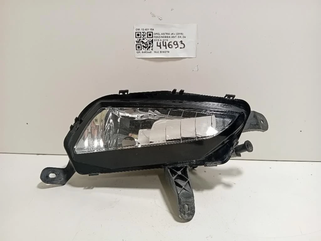 Fendinebbia ANT DX 13401154 Opel Astra K 2016