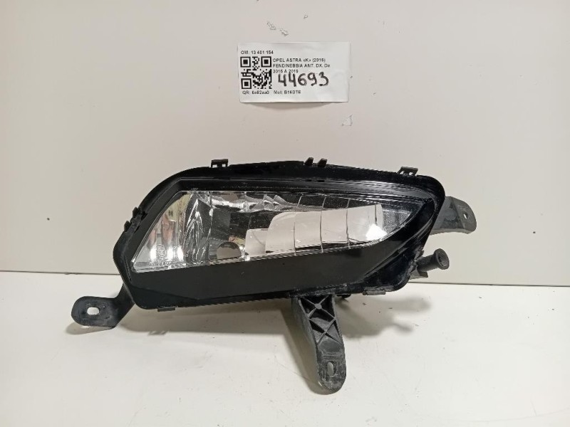Fendinebbia ANT DX 13401154 Opel Astra K 2016