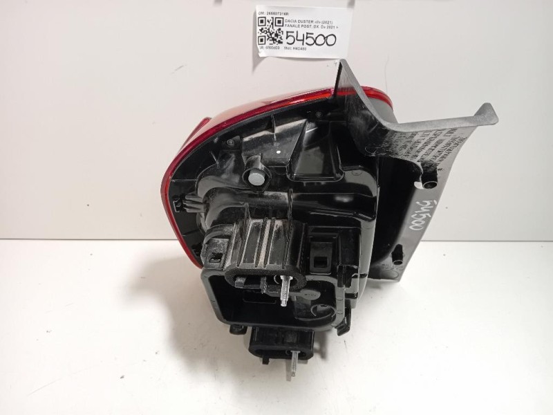 Fanale POST DX 265507316R Dacia Duster II 2021