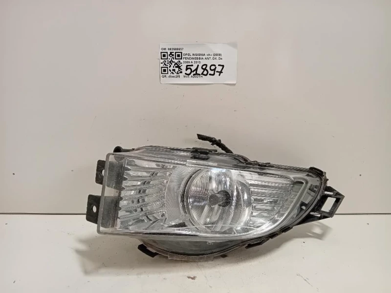 Fendinebbia ANT DX 662588537 Opel Insignia A 2009