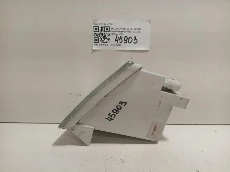 Fendinebbia ANT DX 6Y0 941 700 Skoda Fabia 6Y3 2000
