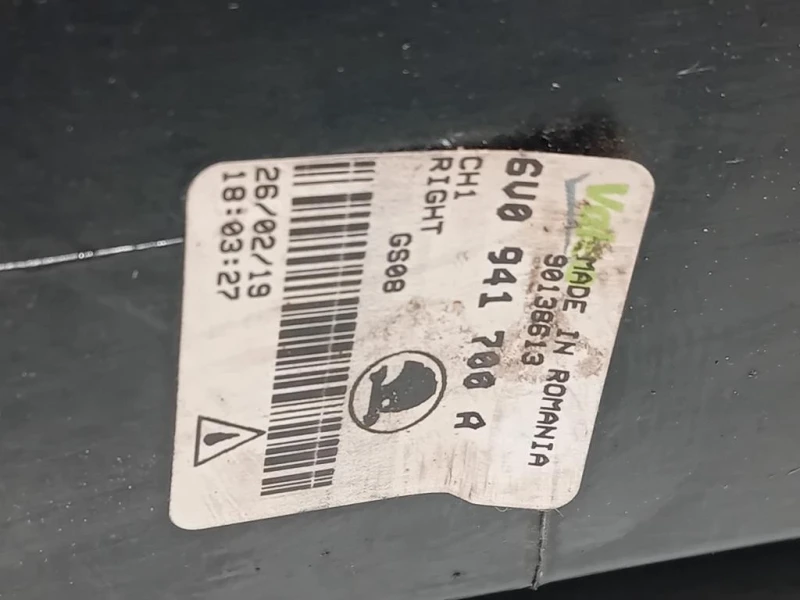 Fendinebbia ANT DX 6V0 941 700 Skoda Fabia NJ3 2018