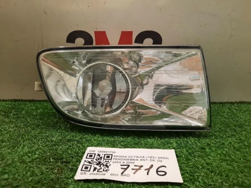 Fendinebbia ANT DX 1Z0941700 Skoda Octavia 1Z3 2004