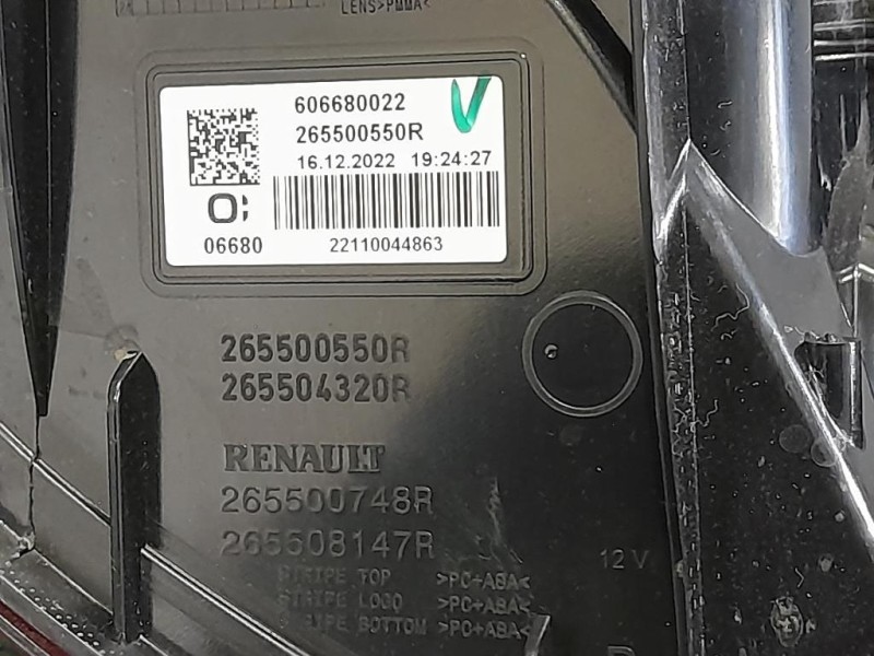 Fanale POST DX 265500748R Dacia Jogger 2022