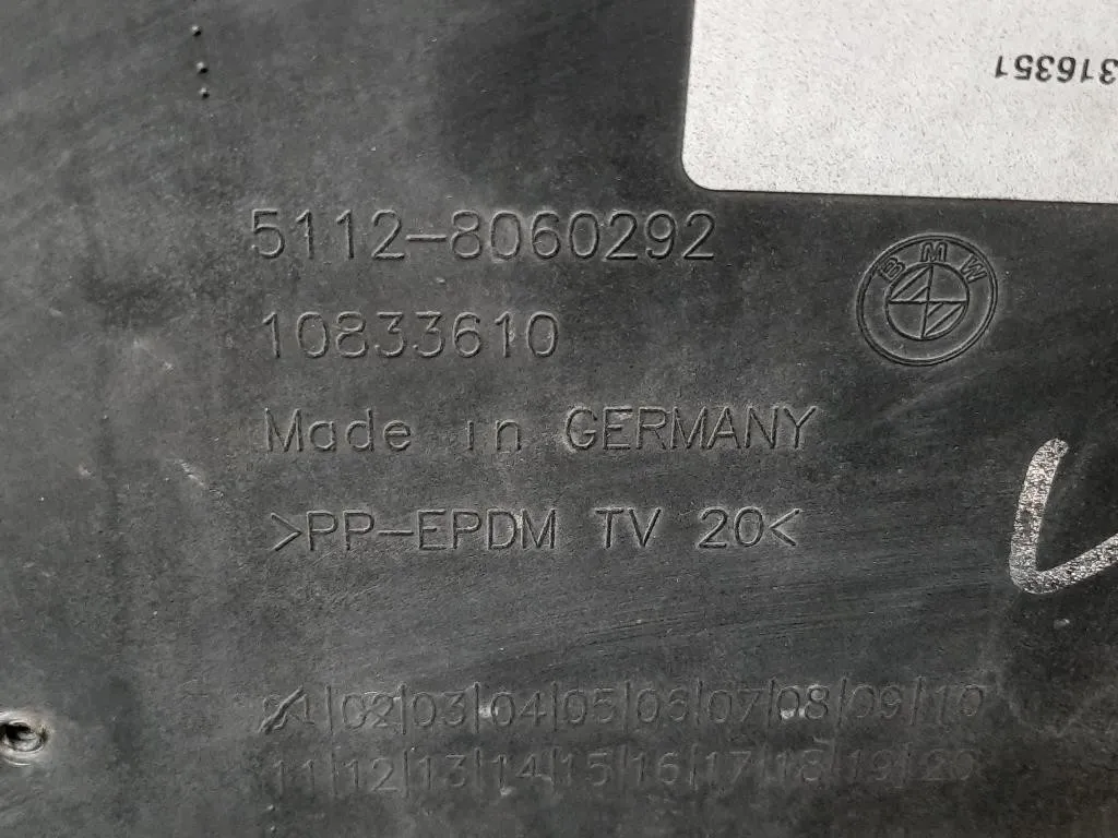 Paraurti POST 5112 8060292 Bmw Serie 1 F20 Berlina 2012